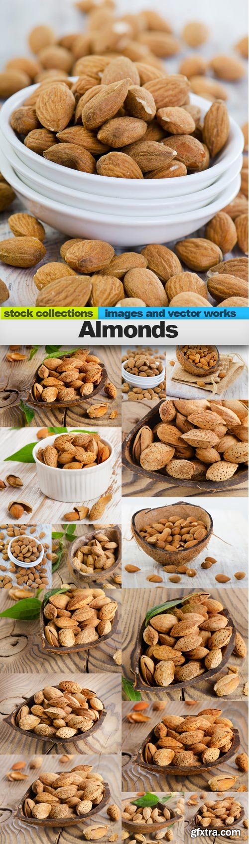 Almonds, 15 x UHQ JPEG