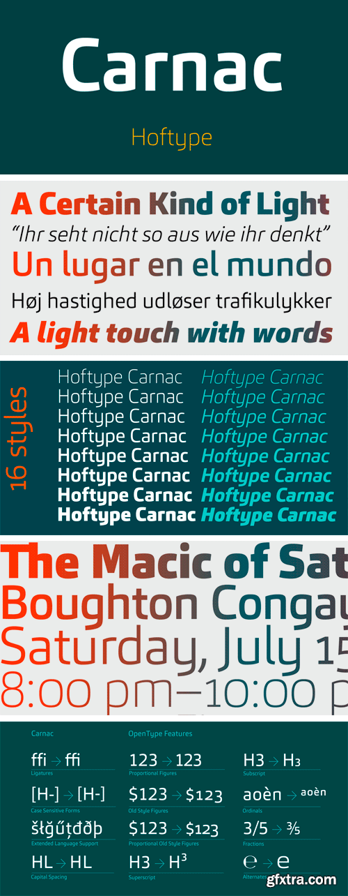 Carnac Font Family