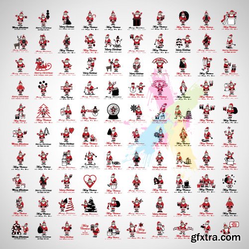 2016 Christmas icons and elements set vector