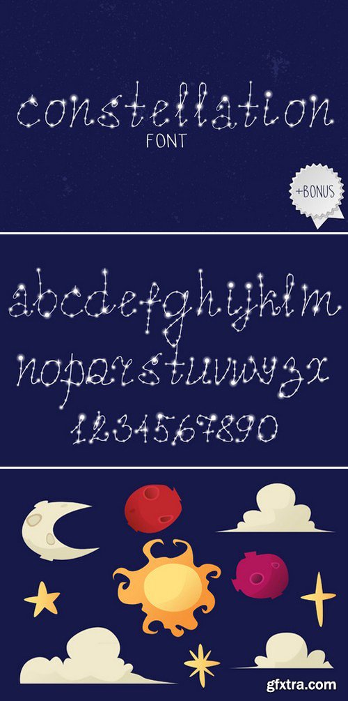 CM - Constellation Vector Font 460847