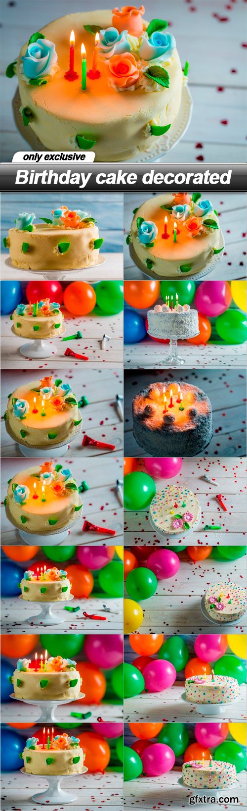 Birthday cake decorated - 15 UHQ JPEG