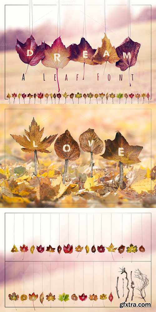 Creativemarket DREAM - A Leaf Font 455341