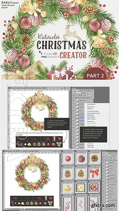 CM - Watercolor Christmas Creator Pack #2 461773