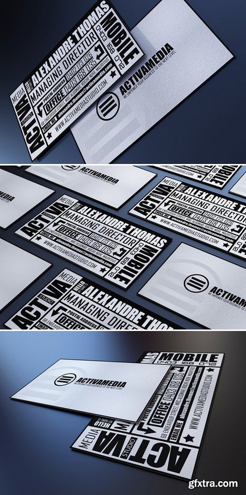 CM - Typography Business Card 215681