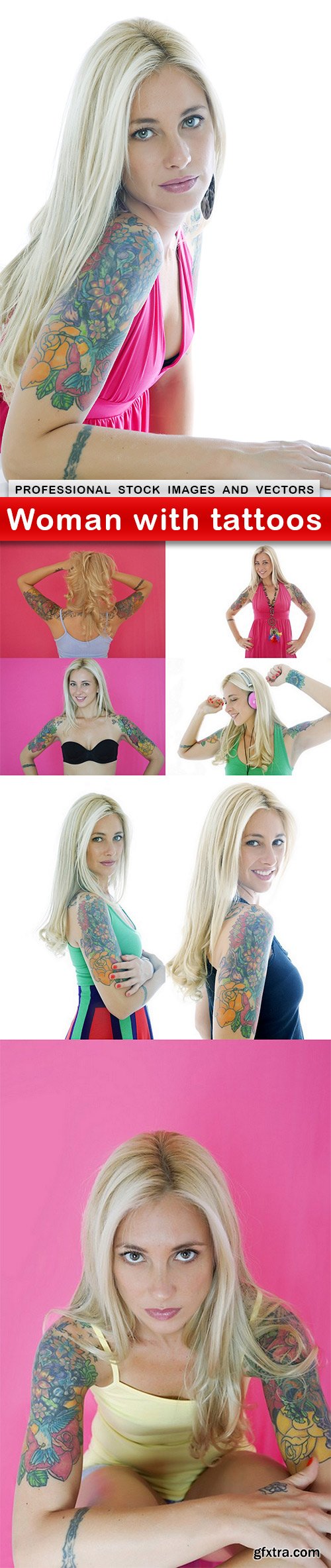 Woman with tattoos - 8 UHQ JPEG