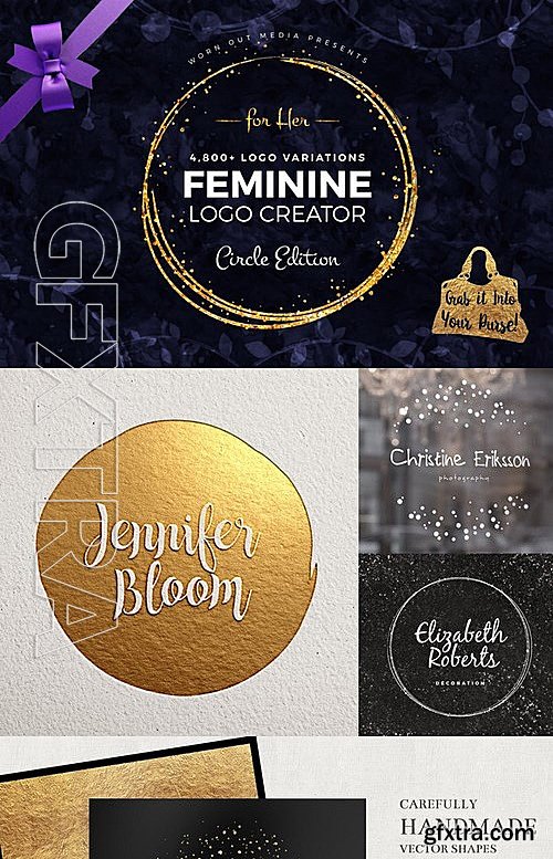 CM - Feminine Logo Creator Circle Edition 395805