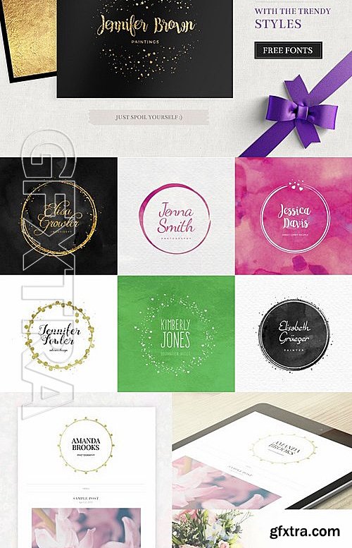 CM - Feminine Logo Creator Circle Edition 395805