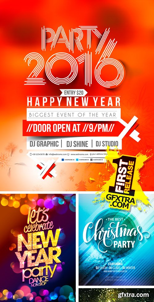 Amazing SS - New Year Flyer Templates, 25xEPS