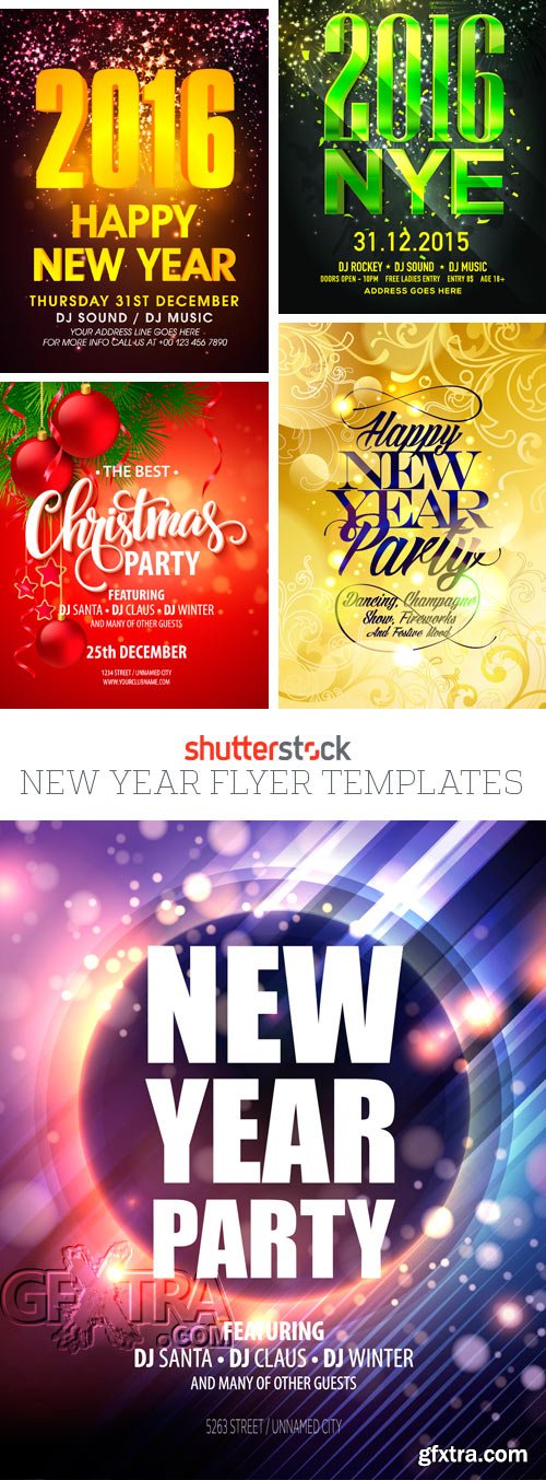 Amazing SS - New Year Flyer Templates, 25xEPS