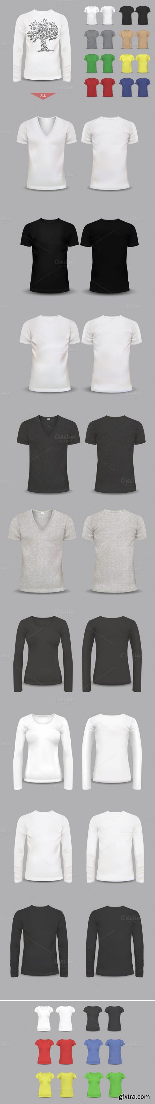 CM - Big set of male and female t-shirts 304586