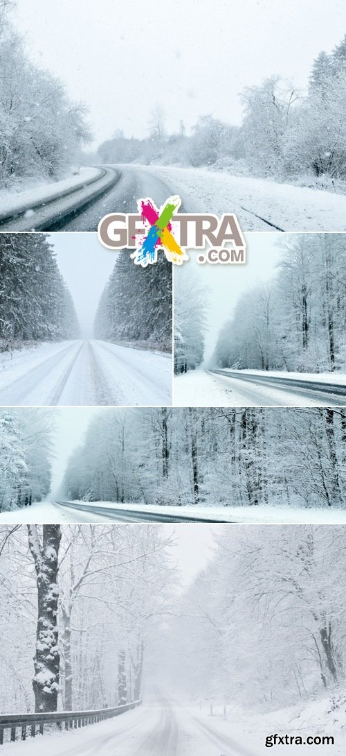 Stock Photo - Winter Road 3