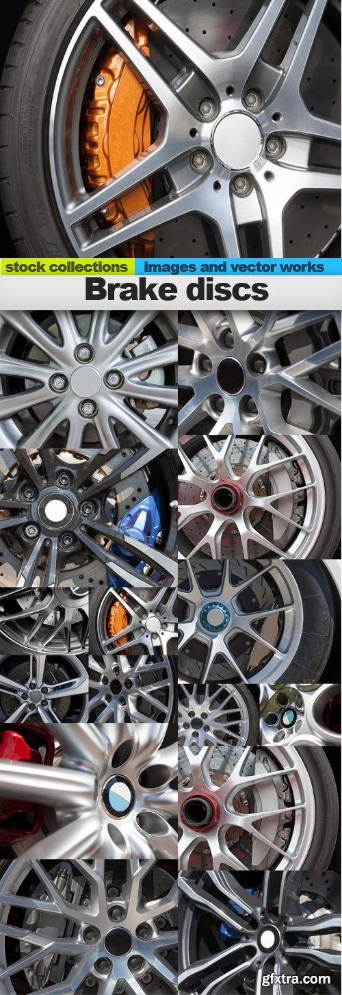 Brake discs, 15 x UHQ JPEG