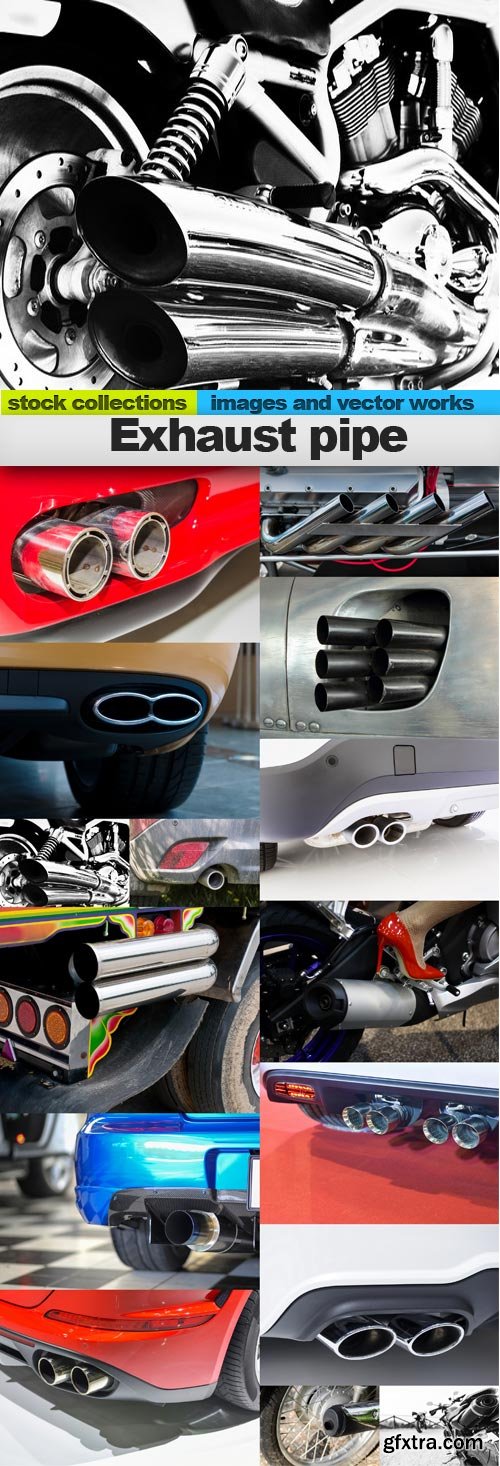 Exhaust pipe, 15 x UHQ JPEG