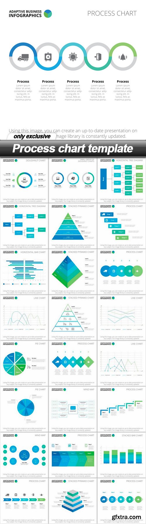 Process chart template - 25 EPS