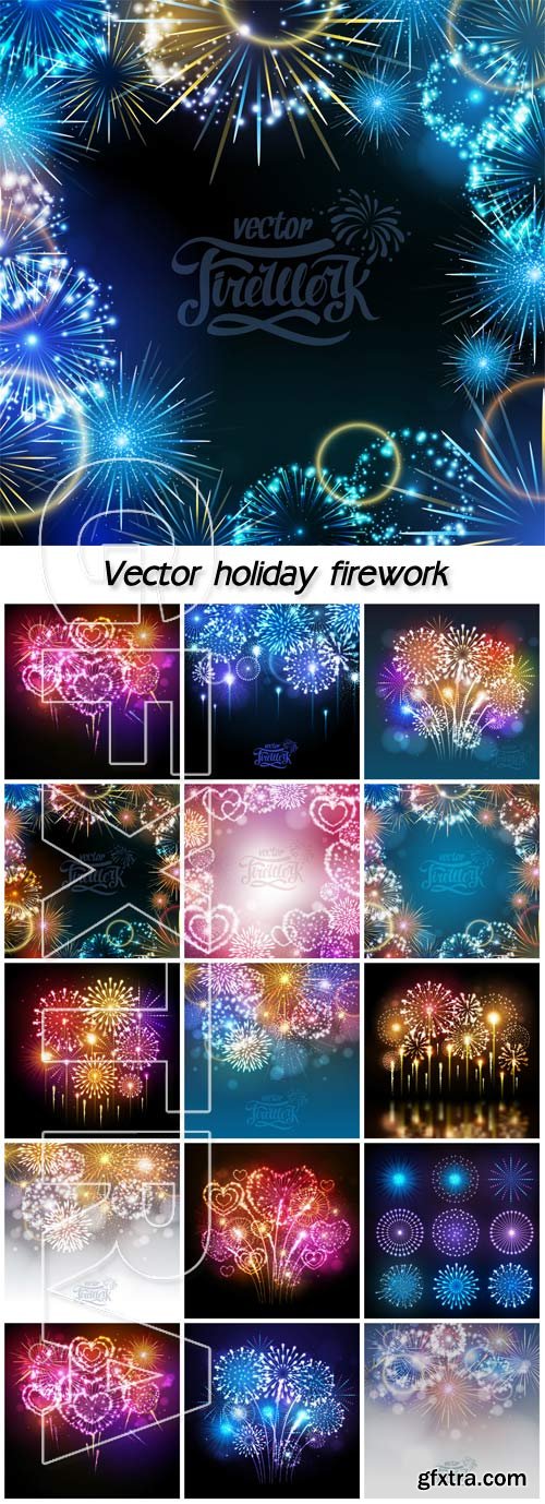 Vector holiday firework