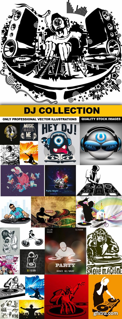 DJ Collection - 25 Vector