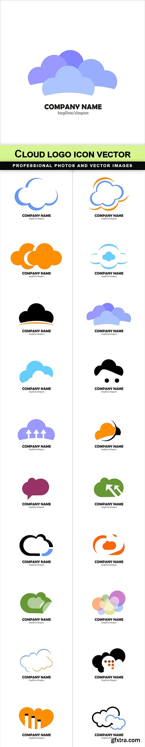 Cloud logo icon vector