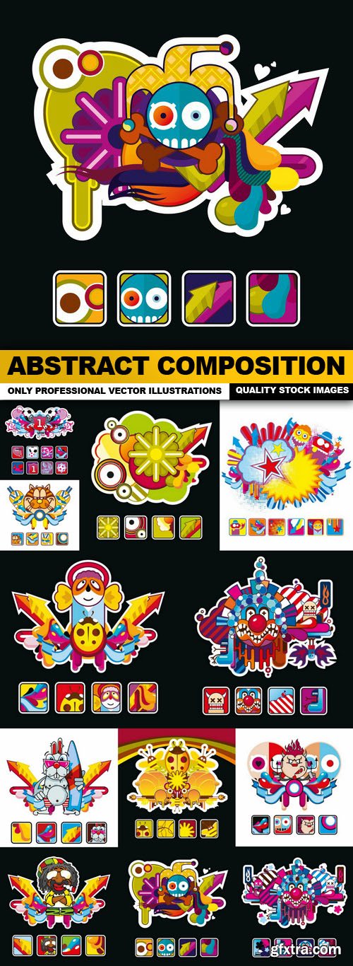 Abstract Composition - 12 Vector