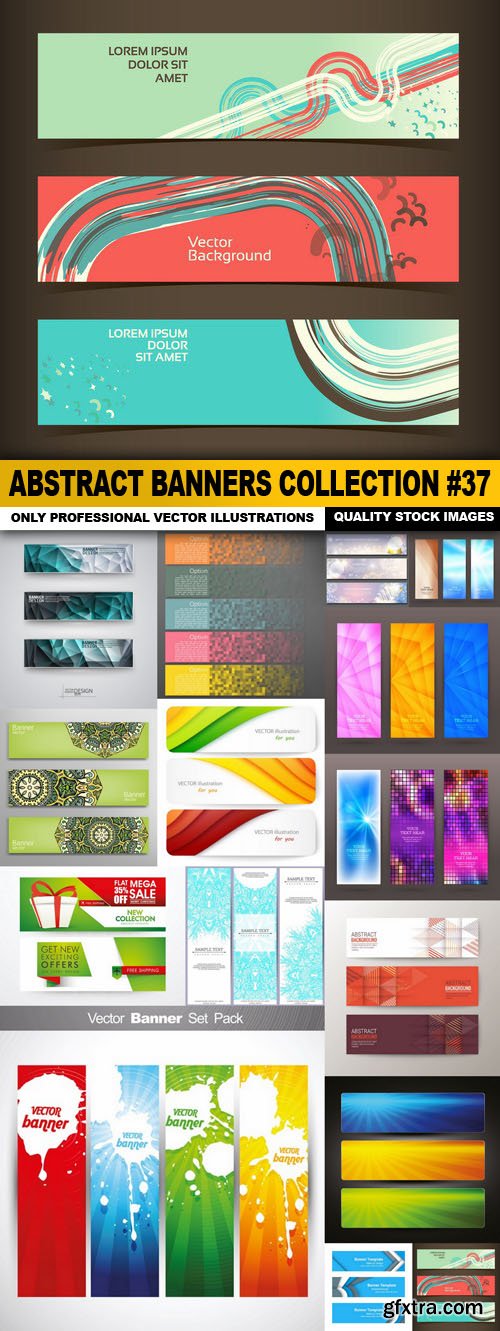 Abstract Banners Collection #37 - 15 Vectors