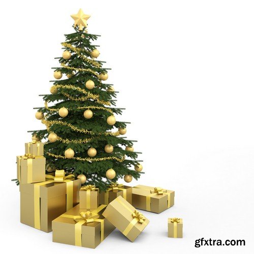 Christmas tree with gifts