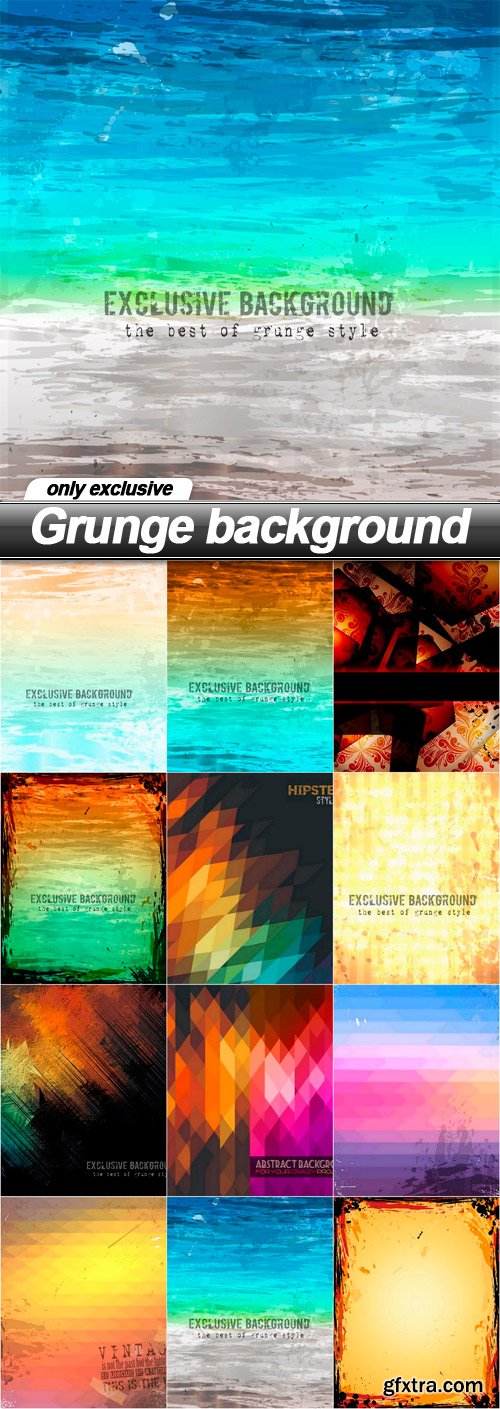 Grunge background - 12 EPS