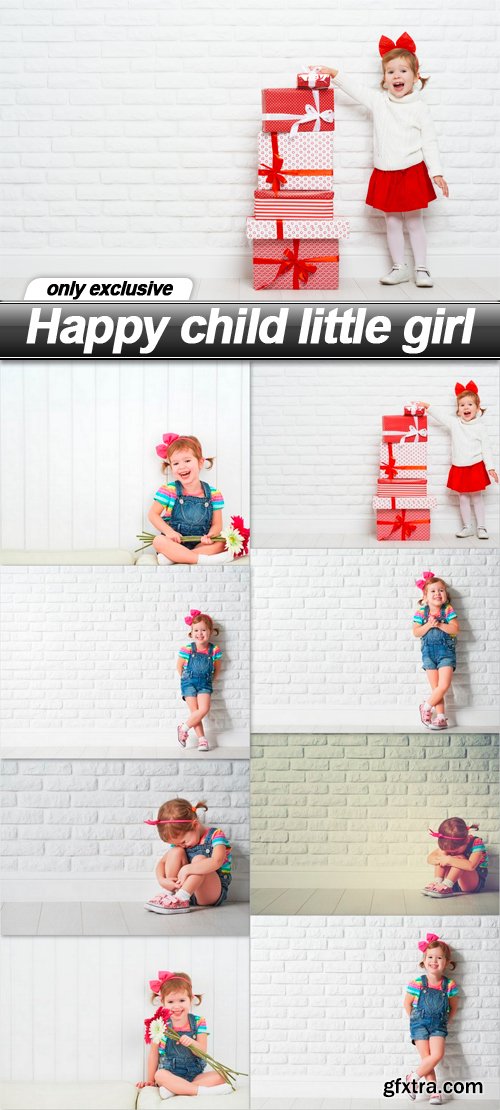 Happy child little girl - 8 UHQ JPEG