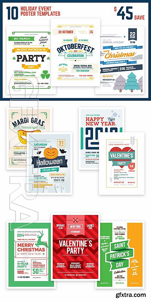 CM - Holiday Event Poster Bundle 384217