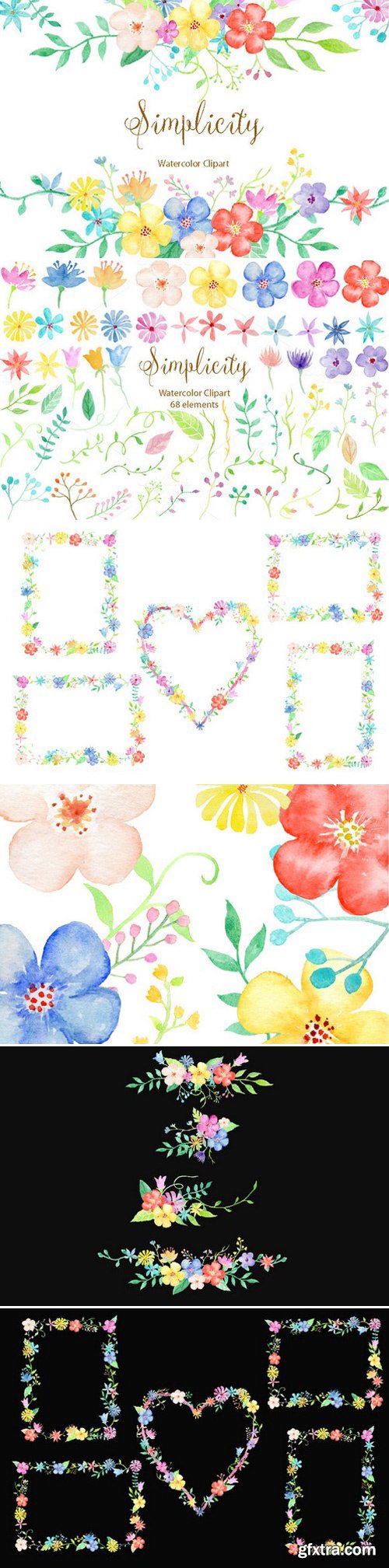 CM - Watercolor Clipart Simplicity 461769