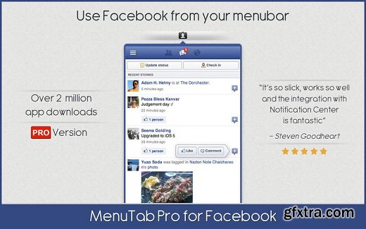 MenuTab Pro for Facebook 6.7 (Mac OS X)