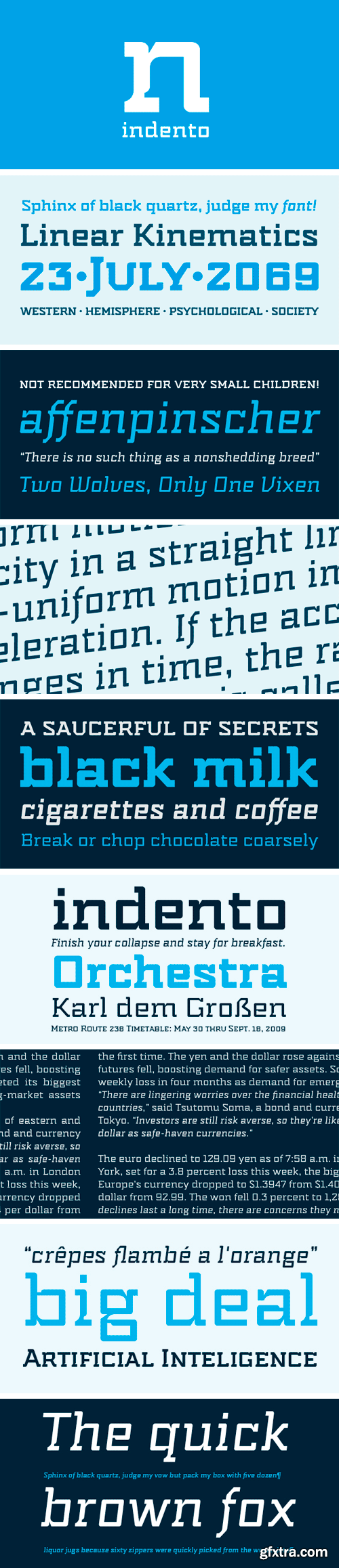 Indento Font Family