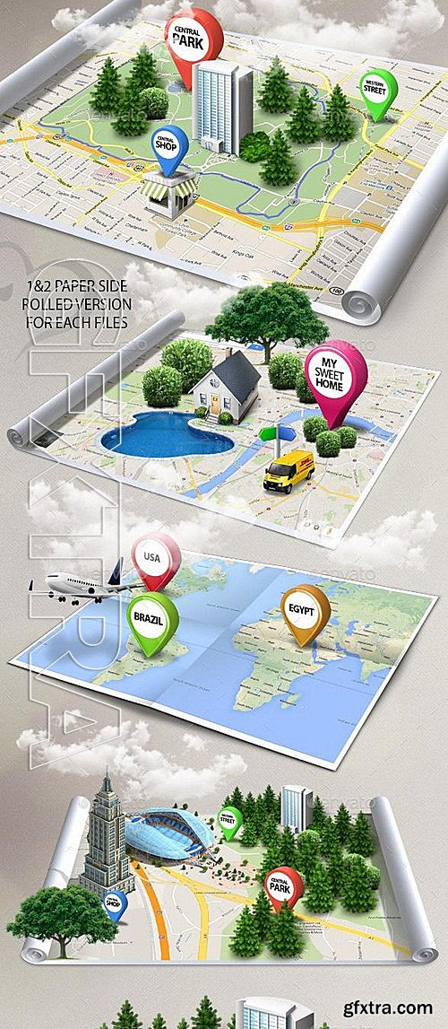 GraphicRiver - 3d Map Generator Mockup V2 12120511