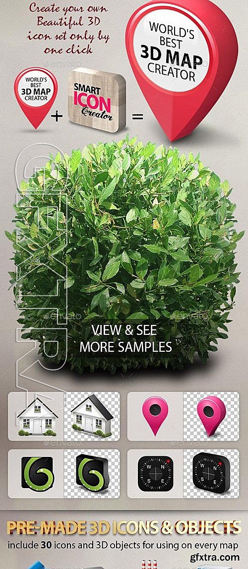 GraphicRiver - 3d Map Generator Mockup V2 12120511