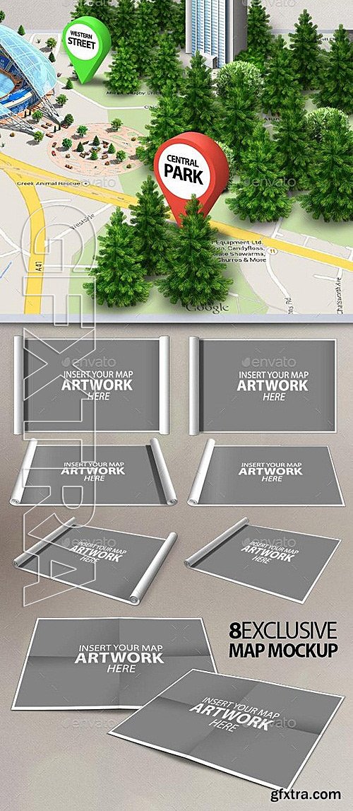 GraphicRiver - 3d Map Generator Mockup V2 12120511