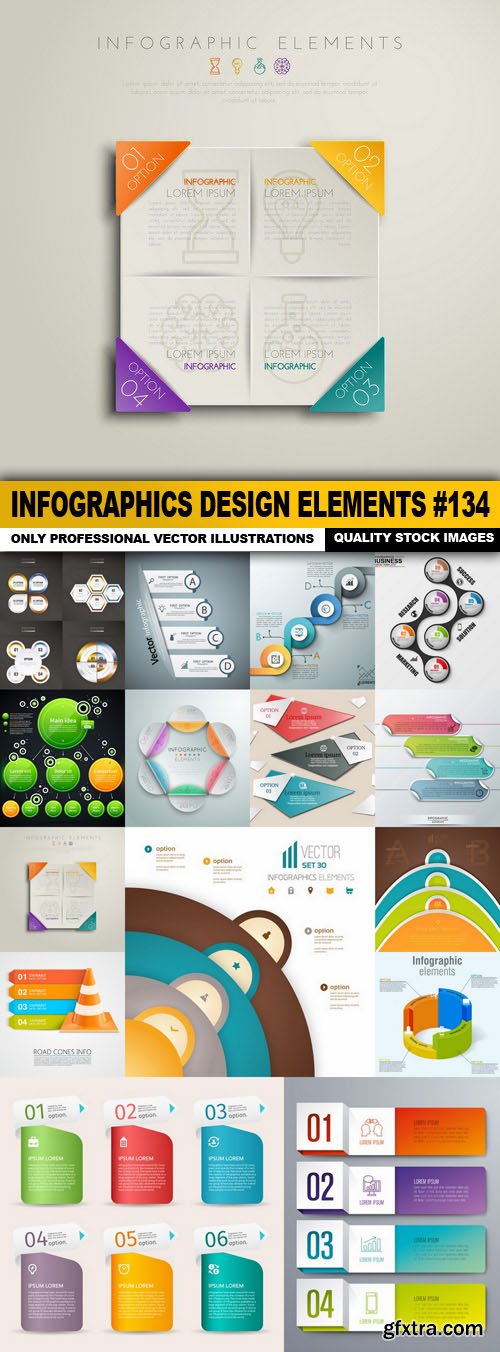 Infographics Design Elements #134 - 15 Vector