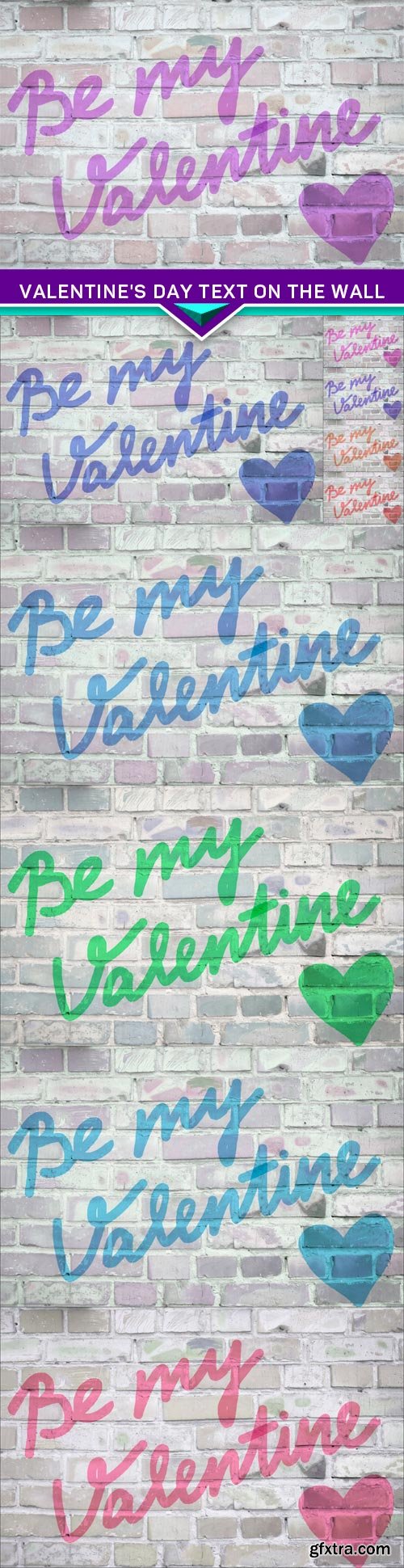 Valentine's day Text on the wall 10x JPEG