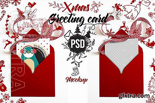 CM - Christmas mockup greeting card 404966