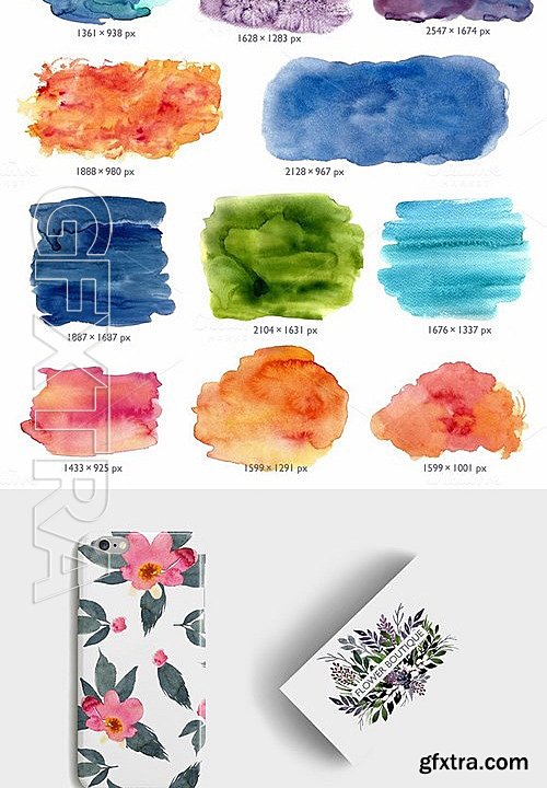 CM - Watercolor Floral Bundle 453450