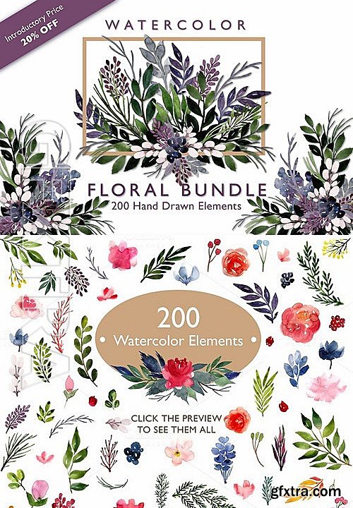 CM - Watercolor Floral Bundle 453450