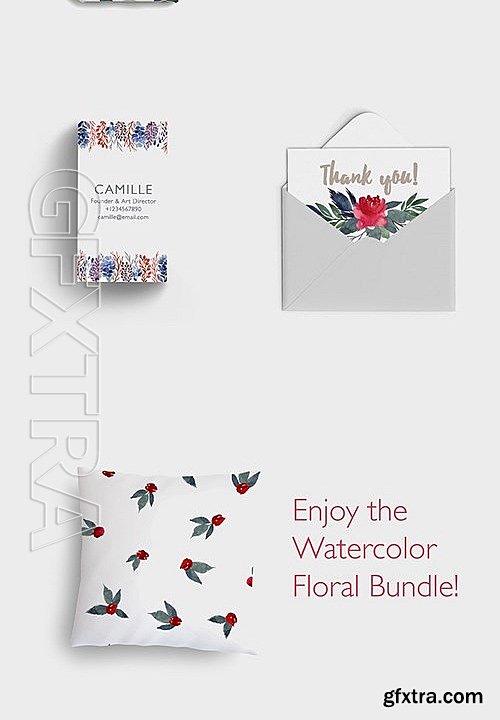 CM - Watercolor Floral Bundle 453450