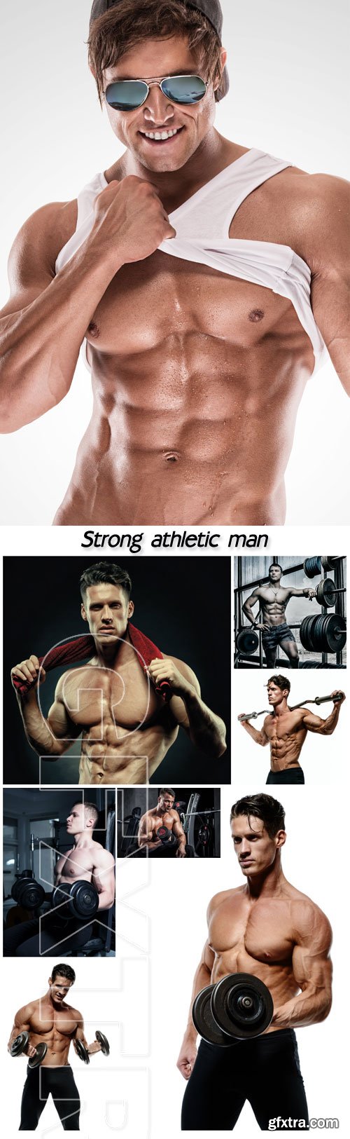 Strong athletic man