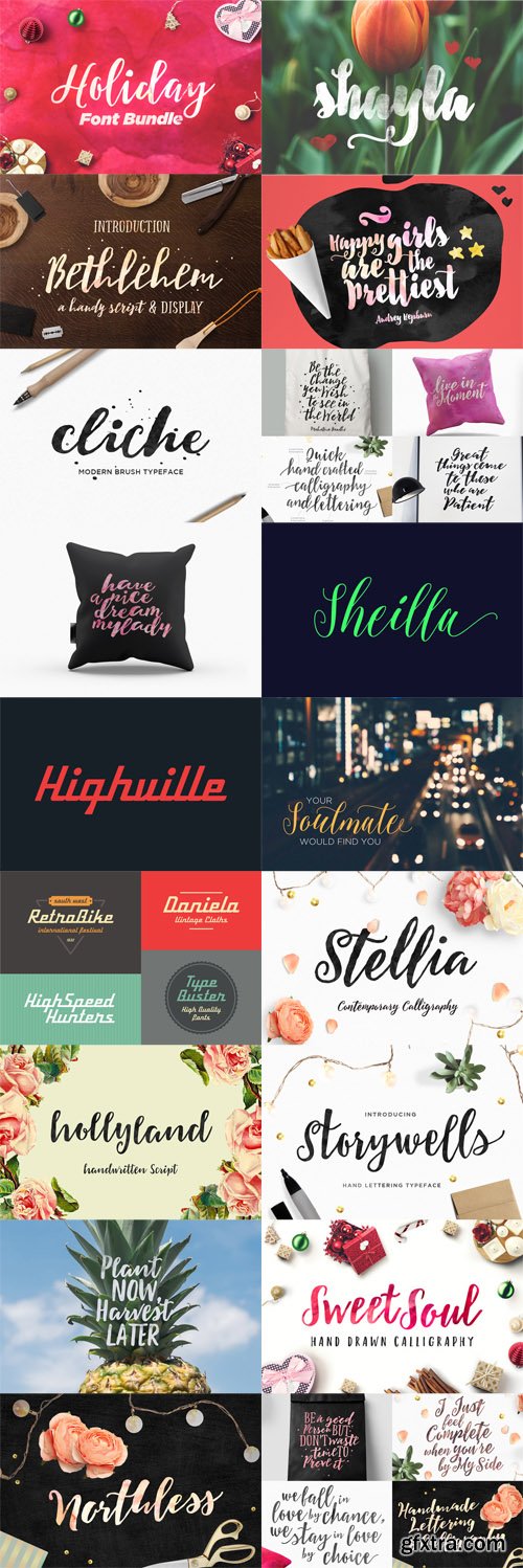 CM - Holiday Font Bundle 464093