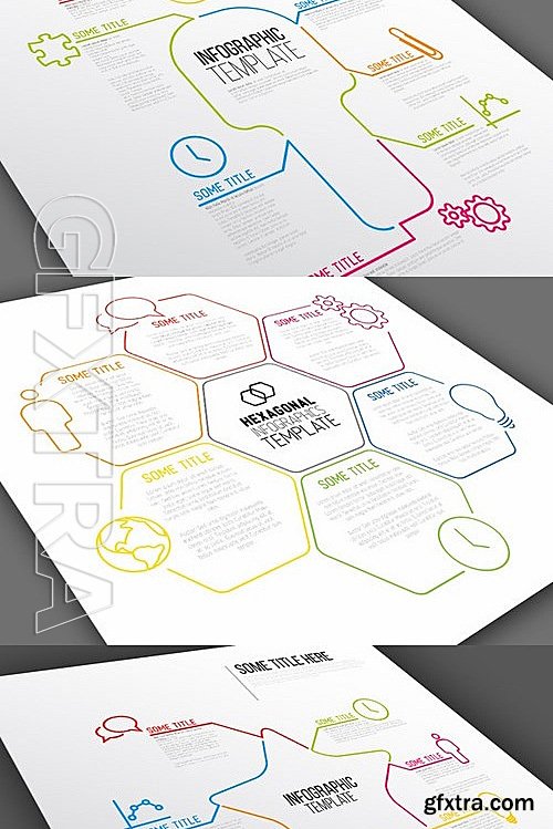 CM - THIN Line Infographic Bundle 463756