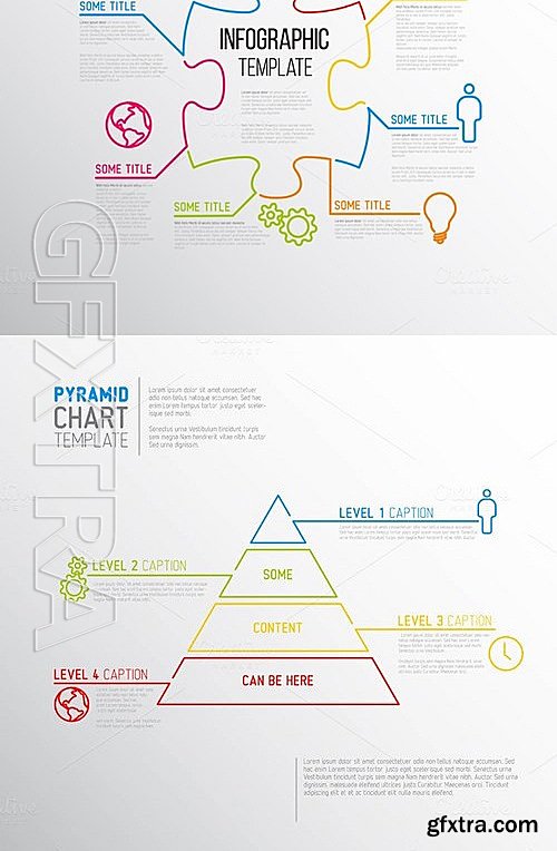 CM - THIN Line Infographic Bundle 463756