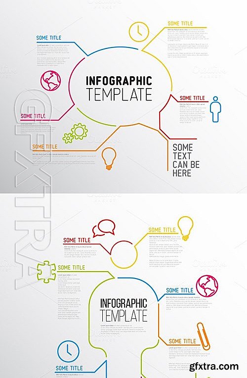 CM - THIN Line Infographic Bundle 463756