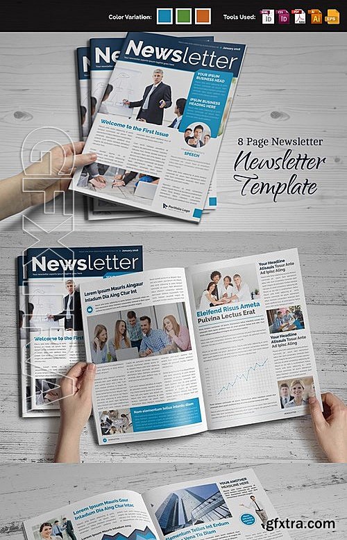 CM - Newsletter Indesign Template 464762