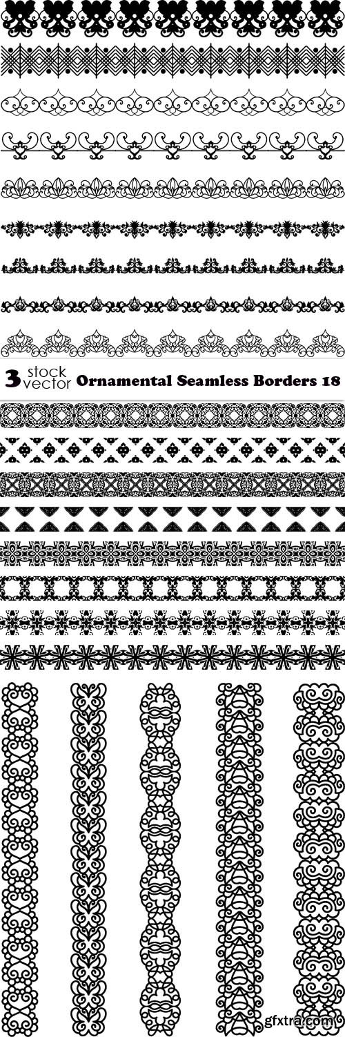 Vectors - Ornamental Seamless Borders 18