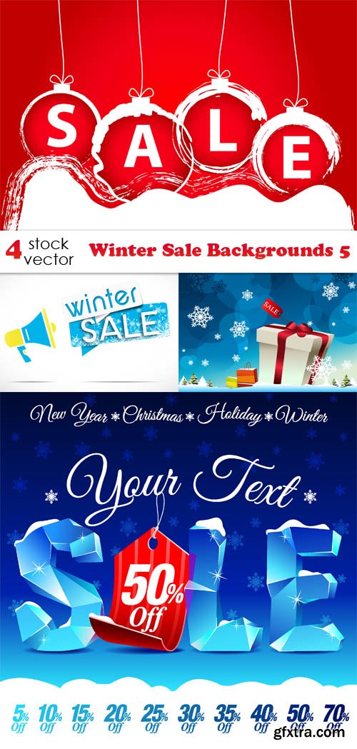 Vectors - Winter Sale Backgrounds 5