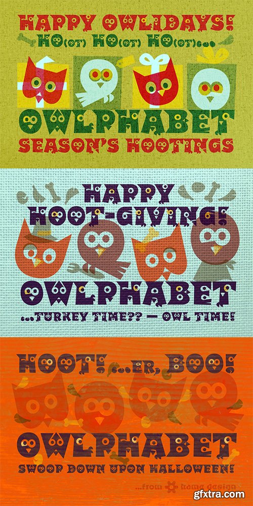 Creativemarket Owlphabet Font 464378