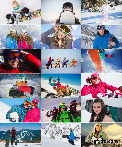 Collection of winter sports snowboard ski snow slope ski resort 25 HQ Jpeg