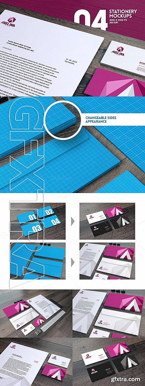 CM - Home Office Stationery Mockups 363387